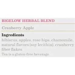 Outlet 🤩 Hot Tea Bigelow Cranberry Apple Herbal Tea Bags, 28/Box (RCB004001) 🎉 -Grocery shop unnamed file 1928