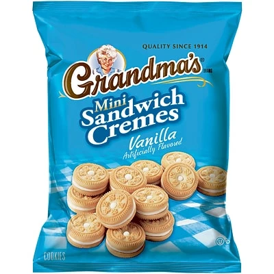 Best Pirce 😍 Grandma's® Mini Vanilla Creme Cookies; 60 Bags/Box 🔥 3 Best Pirce 😍 Grandma's® Mini Vanilla Creme Cookies; 60 Bags/Box 🔥