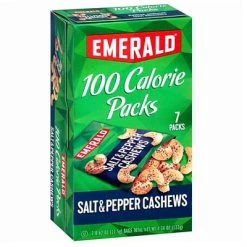Best Pirce ✔️ Dried Fruit, Nuts & Trail Mix Emerald 100 Calories Packs, Salt And Pepper Cashew, Pack Of 7 (SNY33725) 🎉