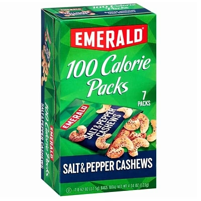 Best Pirce ✔️ Dried Fruit, Nuts & Trail Mix Emerald 100 Calories Packs, Salt And Pepper Cashew, Pack Of 7 (SNY33725) 🎉 3 Best Pirce ✔️ Dried Fruit, Nuts & Trail Mix Emerald 100 Calories Packs, Salt And Pepper Cashew, Pack Of 7 (SNY33725) 🎉