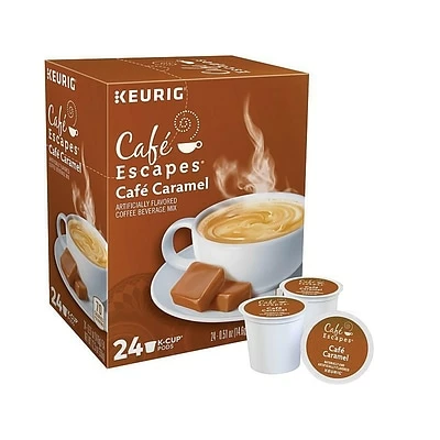 Coupon 💯 K-Cups Cafe Escapes Café Caramel Coffee, Keurig® K-Cup® Pods, Light Roast, 24/Box (GMT6813) 🤩 4 Coupon 💯 K-Cups Cafe Escapes Café Caramel Coffee, Keurig® K-Cup® Pods, Light Roast, 24/Box (GMT6813) 🤩 - Image 2