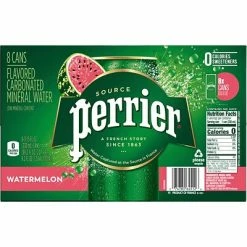 Best Sale 🤩 Water & Beverages Perrier Carbonated Mineral Water, Watermelon, 330 Ml, 8/Pack (12317895) ⭐