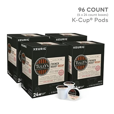 Discount 🎉 K-Cups Tully's French Roast Decaf Coffee, Keurig K-Cup Pods, 96/Carton (700282) ⌛ 3 Discount 🎉 K-Cups Tully's French Roast Decaf Coffee, Keurig K-Cup Pods, 96/Carton (700282) ⌛