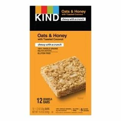 New ⭐ Snack Bars KIND Bar, Healthy Grains, Oats & Honey Toasted Coconut, 1.2 Oz., 12/Box (PHW18080) ✔️