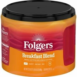 Budget 🎉 Folgers Breakfast Blend Ground Coffee, Light Roast, 22.6 Oz. (2550020529) 🔥