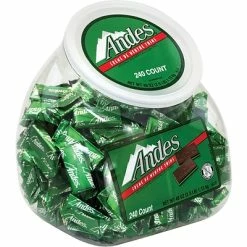Hot Sale ⌛ Ande's 🍬 Candy & Chocolate Andes Creme De Menthe Chocolate Mint Thins, 240 Pieces (209-06034) 🔔