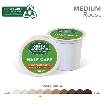 New ⌛ K-Cups Green Mountain Coffee Roasters Half-Caff Coffee, Keurig® K-Cup® Pods, Medium Roast, 48/Box (357446) ❤️ 8 New ⌛ K-Cups Green Mountain Coffee Roasters Half-Caff Coffee, Keurig® K-Cup® Pods, Medium Roast, 48/Box (357446) ❤️ - Image 6