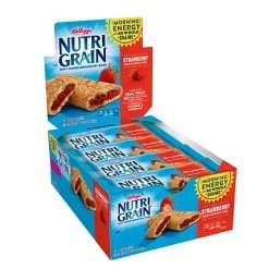 Hot Sale 🤩 Snack Bars Nutri-Grain Breakfast Bars, Strawberry, 1.3 Oz., 16/Box (511386) 🎉 -Grocery shop unnamed file 2058