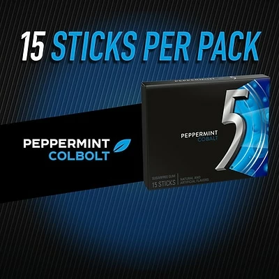 Budget ๐ Gum & Mints 5 GUM Peppermint Cobalt Sugar Free Chewing Gum, 15 Sticks (WMW51220) ๐ฅฐ 5 Budget ๐ Gum & Mints 5 GUM Peppermint Cobalt Sugar Free Chewing Gum, 15 Sticks (WMW51220) ๐ฅฐ - Image 3