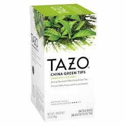 Brand new 🥰 Hot Tea Tazo China Green Tips Tea Bags, 24/Box (20130) 😉