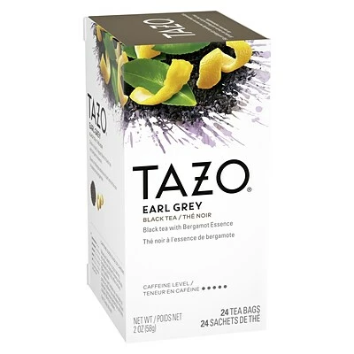 Outlet 😍 Hot Tea Tazo Earl Grey Tea Bags, 24/Box (20080) 🔥 3 Outlet 😍 Hot Tea Tazo Earl Grey Tea Bags, 24/Box (20080) 🔥
