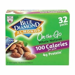 Outlet 🤩 Dried Fruit, Nuts & Trail Mix Blue Diamond Nuts, Almond, 0.63 Oz., 32/Box (220-00512) 🧨 -Grocery shop unnamed file 2120