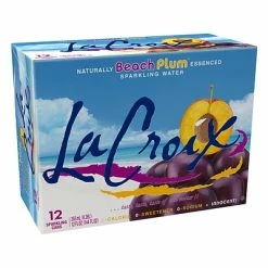 Outlet 😀 Water & Beverages Lacroix Beach Plum Sparkling Seltzer Water, 12 Fl. Oz., 12 Cans/Pack, 2 Packs/Carton (15021762) 🥰 -Grocery shop unnamed file 2126