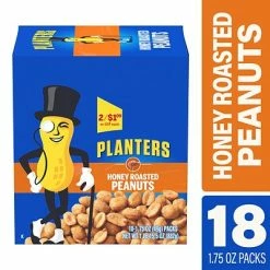 Best reviews of 🎉 Dried Fruit, Nuts & Trail Mix Planters® Honey Roasted Peanuts, 1.75 Oz. Bags, 18/Box (07566) 🤩