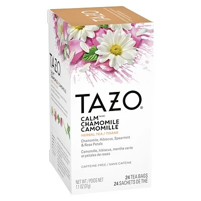 Brand new 💯 Hot Tea Tazo Calm Chamomile Tea Bags, 24/Box (20020) ⭐ 3 Brand new 💯 Hot Tea Tazo Calm Chamomile Tea Bags, 24/Box (20020) ⭐