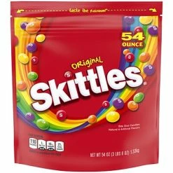 Coupon ⭐ Candy & Chocolate Skittles Original Fruit Flavored 🍬 Candy, 54 Oz (WMW28092) 🎁