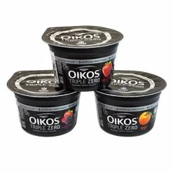 New ✔️ Fresh Groceries Dannon Oikos Triple Zero Blended Greek Nonfat Yogurt Variety Pack, 5.3 Oz., 18/Pack (902-00027) 😀 -Grocery shop unnamed file 219
