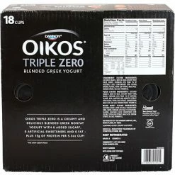 New ✔️ Fresh Groceries Dannon Oikos Triple Zero Blended Greek Nonfat Yogurt Variety Pack, 5.3 Oz., 18/Pack (902-00027) 😀 -Grocery shop unnamed file 220