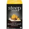 Hot Sale 🔔 Hot Tea Bigelow Steep Dandelion & Peach Green & Rooibos Tea Bags, 20/Box (17715) 🤩 -Grocery shop unnamed file 2205