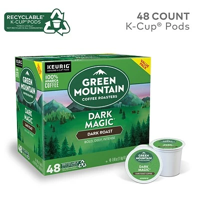 Outlet 💯 K-Cups Green Mountain Dark Magic Coffee, Keurig® K-Cup® Pods, Dark Roast, 48/Box (81911/15171) ✔️ 4 Outlet 💯 K-Cups Green Mountain Dark Magic Coffee, Keurig® K-Cup® Pods, Dark Roast, 48/Box (81911/15171) ✔️ - Image 2