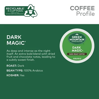 Outlet 💯 K-Cups Green Mountain Dark Magic Coffee, Keurig® K-Cup® Pods, Dark Roast, 48/Box (81911/15171) ✔️ 7 Outlet 💯 K-Cups Green Mountain Dark Magic Coffee, Keurig® K-Cup® Pods, Dark Roast, 48/Box (81911/15171) ✔️ - Image 5