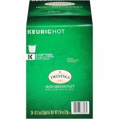 Coupon 🎁 K-Cups Twinings Of London Irish Breakfast Tea, Keurig K-Cup Pods, 24/Box (F10993) 🌟