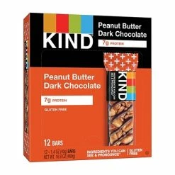 Hot Sale 😉 Snack Bars KIND Bar, Peanut Butter Dark Chocolate, 1.4 Oz., 12/Box (PHW25796) 🥰