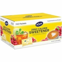 Coupon 😍 N' Joy Sugar & Sweeteners N'Joy® Yellow - Sucralose Zero Calorie Sweetener Packets, 1g, 700/Bx 🎉