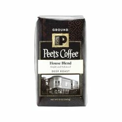 Flash Sale 😉 Peet's Coffee House Blend Ground Coffee, Dark Roast, 10.5 Oz. (PCE835261) 😍