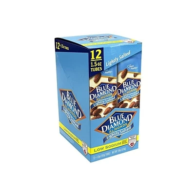 Promo ๐ Dried Fruit, Nuts & Trail Mix Blue Diamond Nuts, Lightly Salted Almond, 1.5 Oz., 12/Box (220-00736) ๐ 4 Promo ๐ Dried Fruit, Nuts & Trail Mix Blue Diamond Nuts, Lightly Salted Almond, 1.5 Oz., 12/Box (220-00736) ๐ - Image 2