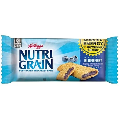 Outlet ✨ Snack Bars Nutri-Grain Breakfast Bars, Blueberry, 1.3 Oz., 16/Box (511372) 🧨 3 Outlet ✨ Snack Bars Nutri-Grain Breakfast Bars, Blueberry, 1.3 Oz., 16/Box (511372) 🧨