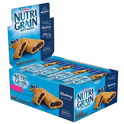 Outlet ✨ Snack Bars Nutri-Grain Breakfast Bars, Blueberry, 1.3 Oz., 16/Box (511372) 🧨 4 Outlet ✨ Snack Bars Nutri-Grain Breakfast Bars, Blueberry, 1.3 Oz., 16/Box (511372) 🧨 - Image 2