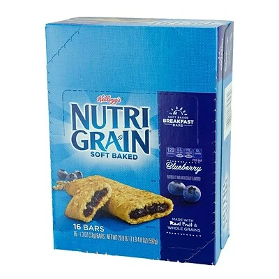 Outlet ✨ Snack Bars Nutri-Grain Breakfast Bars, Blueberry, 1.3 Oz., 16/Box (511372) 🧨 5 Outlet ✨ Snack Bars Nutri-Grain Breakfast Bars, Blueberry, 1.3 Oz., 16/Box (511372) 🧨 - Image 3