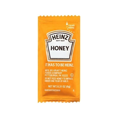 Brand new 🥰 Condiments Heinz Single Serve Honey, 0.31 Oz., 200/Carton (342414/533700) 🧨 3 Brand new 🥰 Condiments Heinz Single Serve Honey, 0.31 Oz., 200/Carton (342414/533700) 🧨