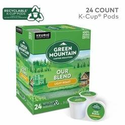 Brand new 👍 K-Cups Green Mountain Our Blend Coffee, Keurig® K-Cup® Pods, Light Roast, 24/Box (6570) 👍 -Grocery shop unnamed file 2428