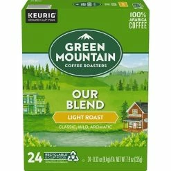Brand new 👍 K-Cups Green Mountain Our Blend Coffee, Keurig® K-Cup® Pods, Light Roast, 24/Box (6570) 👍 -Grocery shop unnamed file 2429