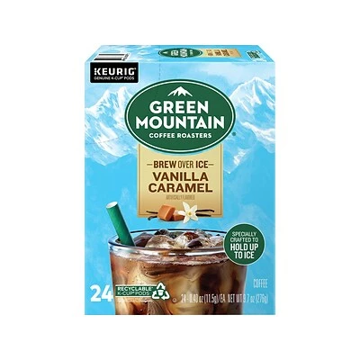 Cheap 👏 K-Cups Green Mountain Coffee Roasters Brew Over Ice Vanilla Caramel Iced Coffee, Keurig K-Cup Pod, 24/Pack (390283) 👏 3 Cheap 👏 K-Cups Green Mountain Coffee Roasters Brew Over Ice Vanilla Caramel Iced Coffee, Keurig K-Cup Pod, 24/Pack (390283) 👏