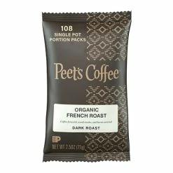 Budget 🛒 Peet's Coffee Ground Peets French Roast Organic Coffee, 2.5 Oz, 18/Box (PCE02516/PCEFRN) 🧨