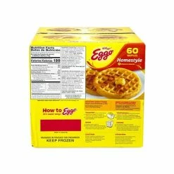 Buy 😍 Frozen Foods Kellogg's Eggo Homestyle Waffles, 10 Waffles/Bag, 6 Bags/Pack (94064) 💯 -Grocery shop unnamed file 250