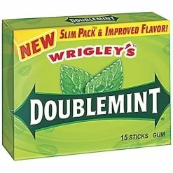 Best deal 🔥 Gum & Mints Wrigley's Slim Pack™ Doublemint® Gum; 15 Sticks/PK, 10 Packs/BX 💯