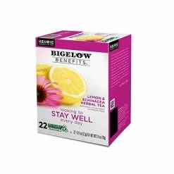 Hot Sale 🔥 Bigelow Benefits Stay Well Lemon And Echinacea Herbal Tea Pods, 22/Pack (5000359645) 😀 -Grocery shop unnamed file 2549