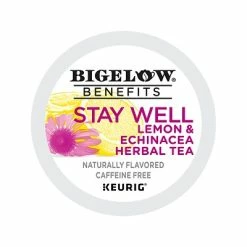 Hot Sale 🔥 Bigelow Benefits Stay Well Lemon And Echinacea Herbal Tea Pods, 22/Pack (5000359645) 😀 -Grocery shop unnamed file 2551