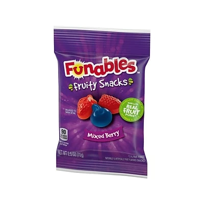 Outlet ❤️ Candy Ferrara Funables Fruity Snacks, Mixed Berry, 2.5 Oz., 48/Carton (05475) 🎉 3 Outlet ❤️ Candy Ferrara Funables Fruity Snacks, Mixed Berry, 2.5 Oz., 48/Carton (05475) 🎉