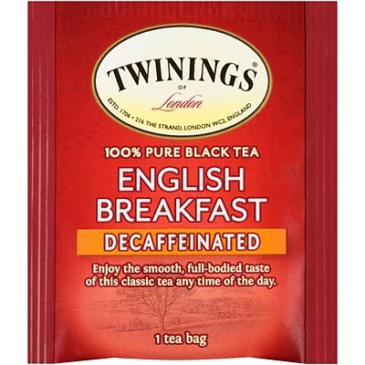 Outlet 🥰 Hot Tea Twinings Of London Classic Decaffeinated English Breakfast Tea, 1.76-oz., 25/Box 🧨 4 Outlet 🥰 Hot Tea Twinings Of London Classic Decaffeinated English Breakfast Tea, 1.76-oz., 25/Box 🧨 - Image 2