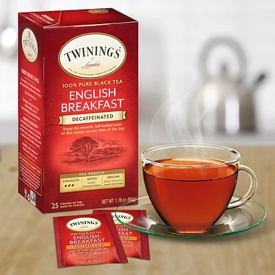 Outlet 🥰 Hot Tea Twinings Of London Classic Decaffeinated English Breakfast Tea, 1.76-oz., 25/Box 🧨 5 Outlet 🥰 Hot Tea Twinings Of London Classic Decaffeinated English Breakfast Tea, 1.76-oz., 25/Box 🧨 - Image 3