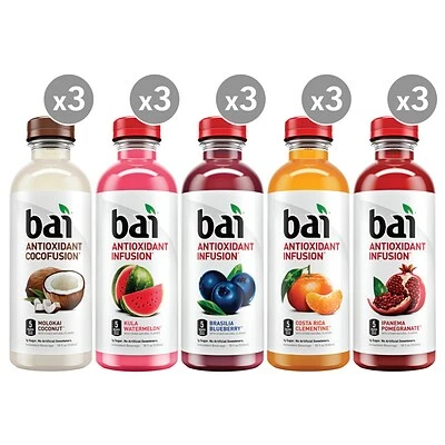 Wholesale ๐ Bai Water Sunset Variety Pack, 18 Fl Oz, 15 Count (220-00656) โญ 6 Wholesale ๐ Bai Water Sunset Variety Pack, 18 Fl Oz, 15 Count (220-00656) โญ - Image 4