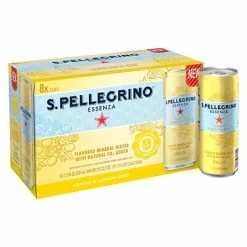 Discount 🧨 SANPELLEGRINO Water & Beverages S.Pellegrino Essenza Lemon & Lemon Zest Flavored Mineral Water, 11.15 Fl. Oz. Cans, 8/Pack (12394352) 🤩