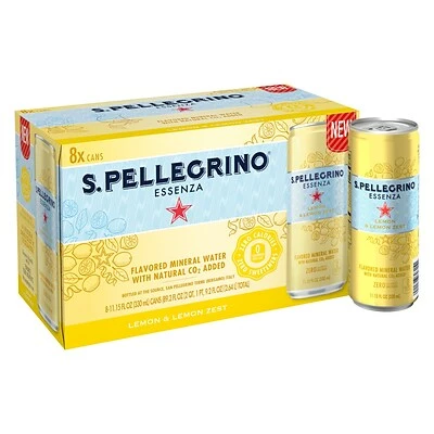 Discount 🧨 SANPELLEGRINO Water & Beverages S.Pellegrino Essenza Lemon & Lemon Zest Flavored Mineral Water, 11.15 Fl. Oz. Cans, 8/Pack (12394352) 🤩 2 Discount 🧨 SANPELLEGRINO Water & Beverages S.Pellegrino Essenza Lemon & Lemon Zest Flavored Mineral Water, 11.15 Fl. Oz. Cans, 8/Pack (12394352) 🤩