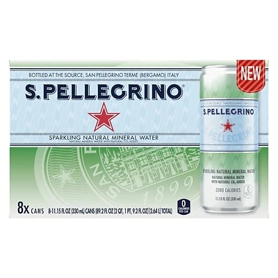 Coupon ๐ San Pellegrino Water & Beverages S.Pellegrino Sparkling Natural Mineral Water, 11.15 Fl Oz. Cans (8 Count), 8/Pack (12394227) โค๏ธ 4 Coupon ๐ San Pellegrino Water & Beverages S.Pellegrino Sparkling Natural Mineral Water, 11.15 Fl Oz. Cans (8 Count), 8/Pack (12394227) โค๏ธ - Image 2