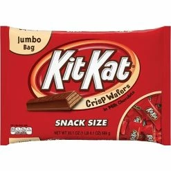 Wholesale 👏 Candy & Chocolate Kit Kat Snack Size Chocolate, Crisp Wafers In Milk Chocolate, 20.1 Oz. (HEC07668) 👏